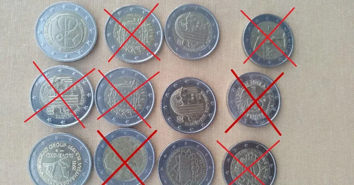 2 euromince
