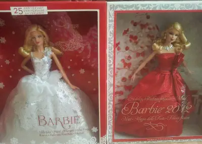 Zberatelska Barbie vianocna