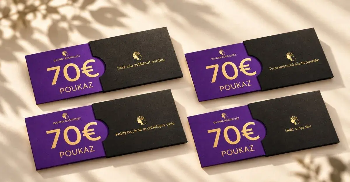 Darujem poukážky Dajana Rodriguez 70 €