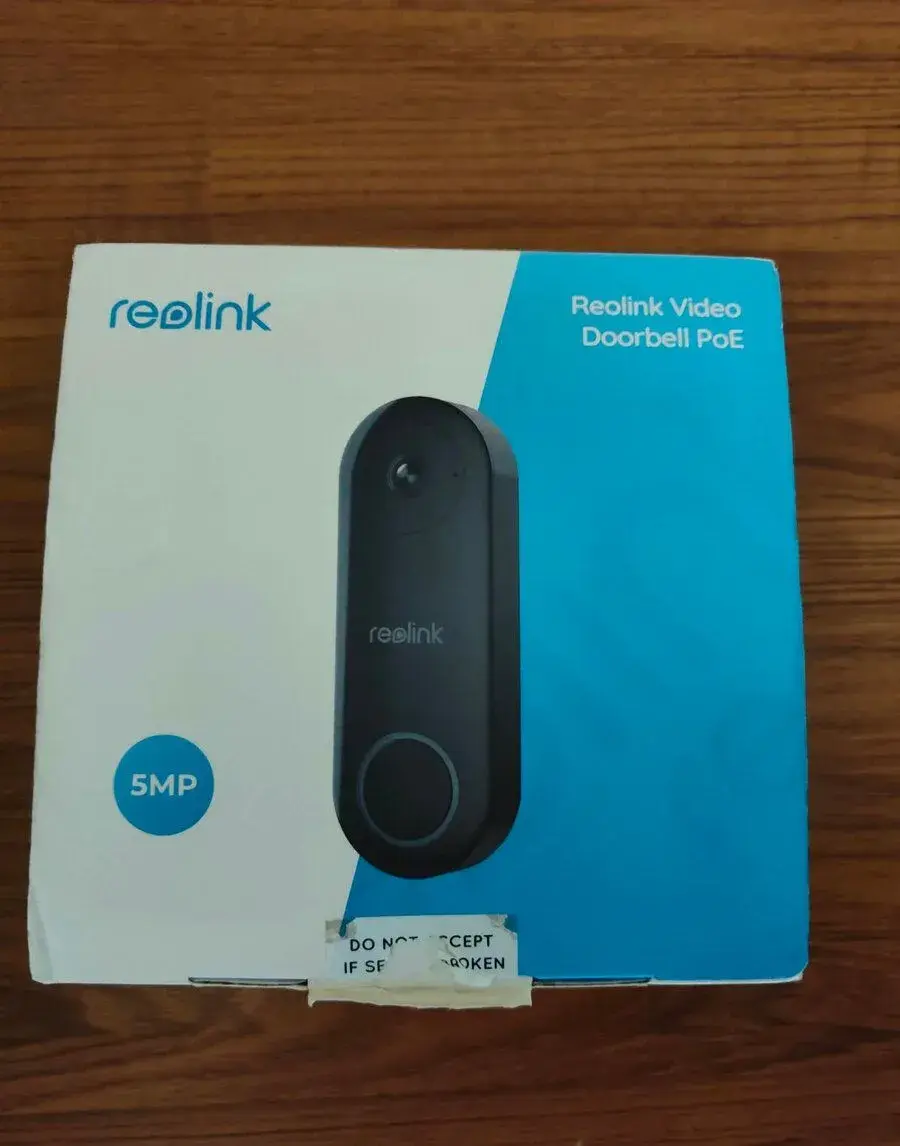 Reolink PoE 5 Mpx videozvonček + PoE adaptér. Home Assistant