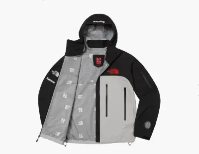 Supreme The North Face Taped Seam Shell Jacket Grey