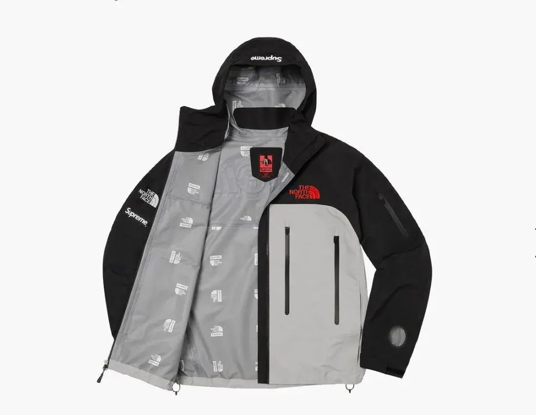 Supreme The North Face Taped Seam Shell Jacket Grey