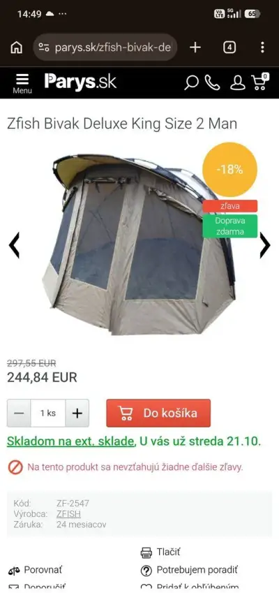 Bivak z Fish deluxe