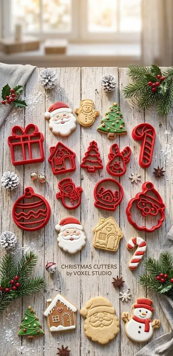 Vianočné formičky na pečenie / cookie cutters (Sada