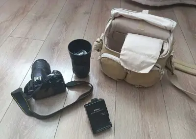Nikon D3100 s príslušenstvom