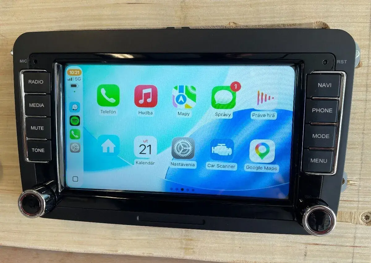 VW, SEAT, ŠKODA 7” ANDROID autorádio, 4GB+64GB 1,5GHz