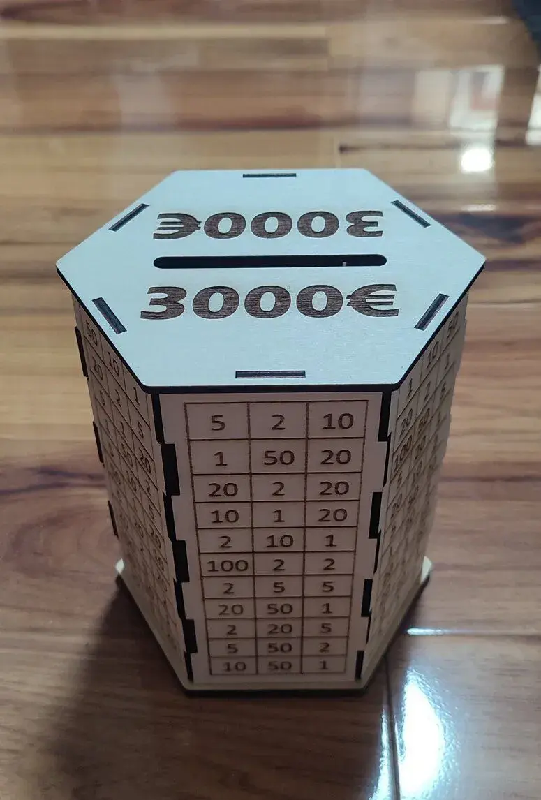 Drevená motivačná pokladnička (3000€)