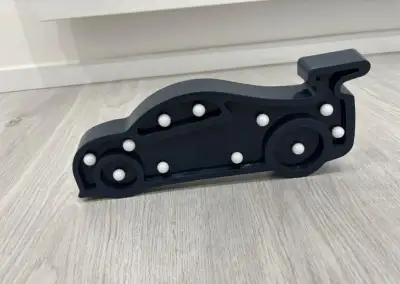 detská nočná lampa na batérie - auto